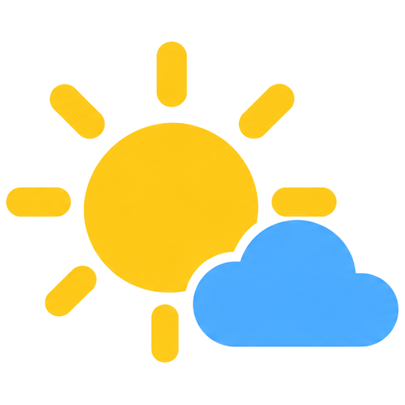 Cielo poco nuboso